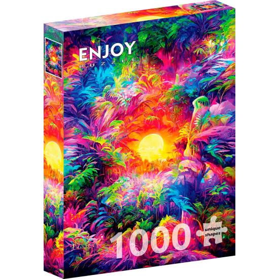 Puzzle Enjoy Regenbogen Tropisch 1000 Teile