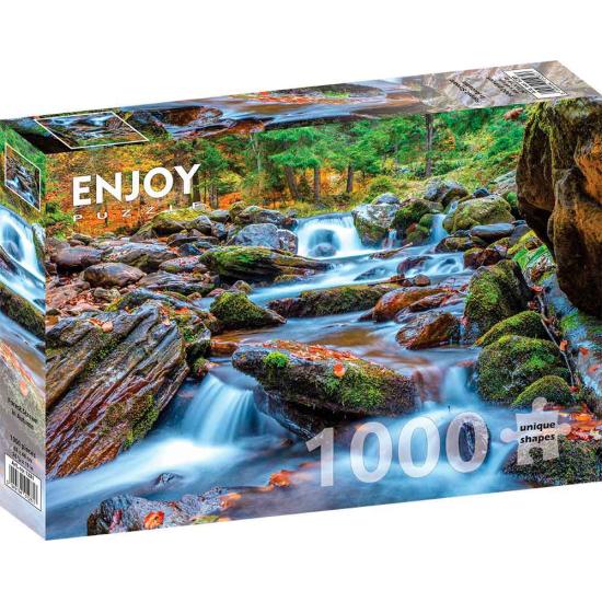 Genießen Sie das Puzzle „Waldbach im Herbst“ mit 1000 Teilen