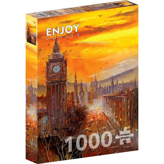 Puzzle Genießen Sie den Sonnenuntergang in London 1000 Teile