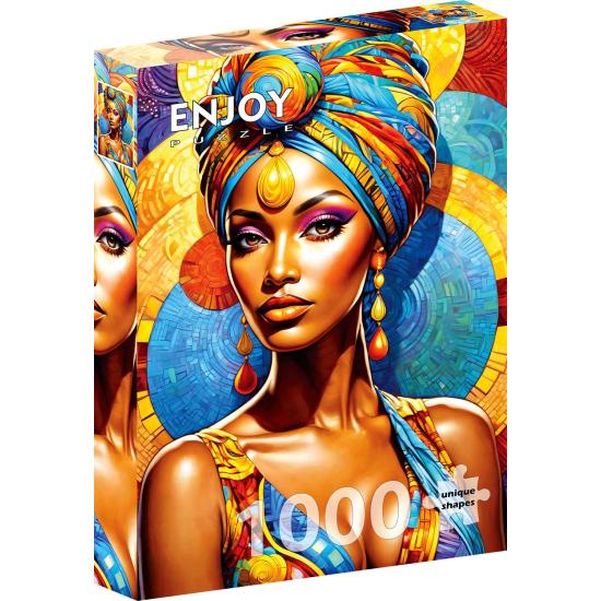Puzzle Enjoy Afrikanische Schönheit 1000 Teile