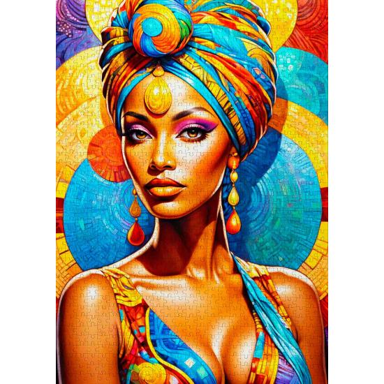 Puzzle Enjoy Afrikanische Schönheit 1000 Teile