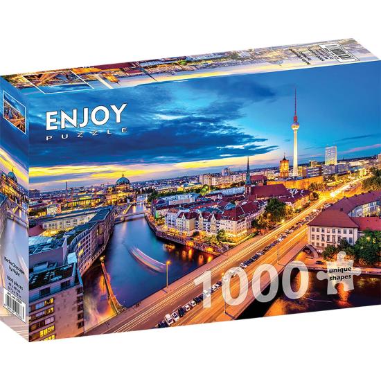 Genießen Sie das Puzzle „Berlin bei Nacht“ mit 1000 Teilen