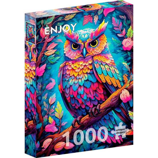 Puzzle Enjoy Schillernde Eule 1000 Teile Puzzle Enjoy Schillernde Eule 1000 Teile