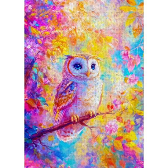 Puzzle Enjoy Pastellfarbene Eule 1000 Teile