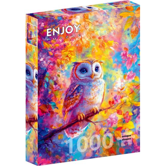 Puzzle Enjoy Pastellfarbene Eule 1000 Teile