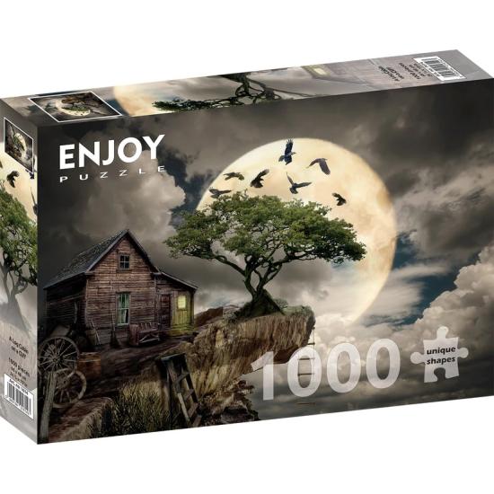 Puzzle „Enjoy Log Cabin on Cliff“ 1000 Teile Puzzle „Enjoy Log Cabin on Cliff“ 1000 Teile