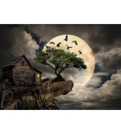 Puzzle „Enjoy Log Cabin on Cliff“ 1000 Teile