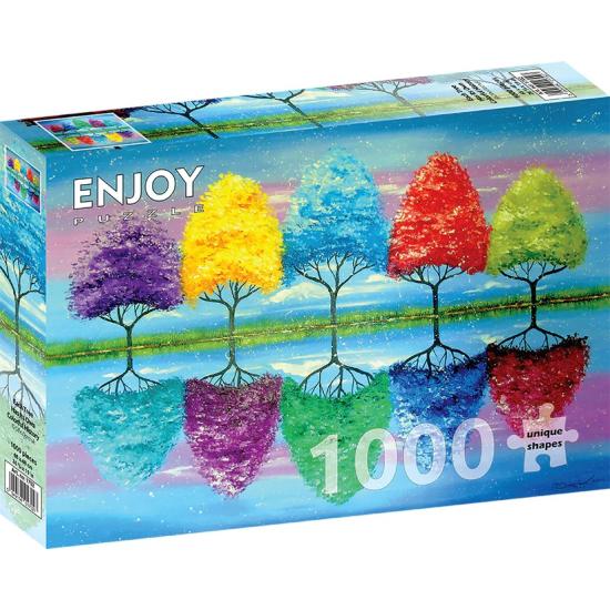 Puzzle Genießen Sie, dass jeder Baum seine Farbe hat, bestehend Puzzle Genießen Sie, dass jeder Baum seine Farbe hat, bestehend