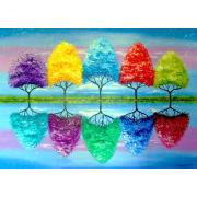 Puzzle Genießen Sie, dass jeder Baum seine Farbe hat, bestehend