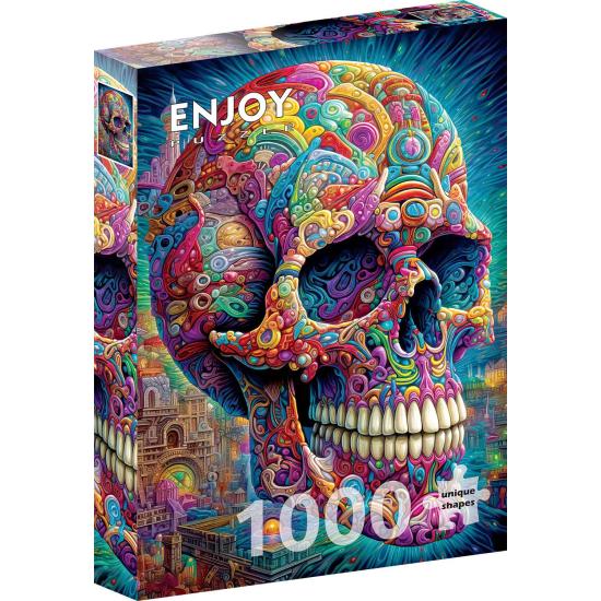 Puzzle Enjoy Schrulliger Schädel 1000 Teile