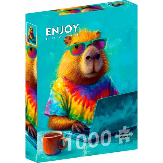Puzzle Enjoy Cooles Wasserschwein 1000 Teile