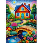 Puzzle Enjoy Haus Der Farben 1000 Teile