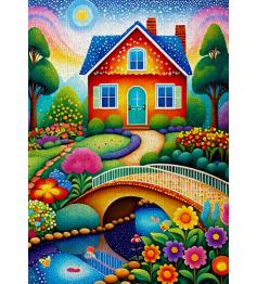 Puzzle Enjoy Haus Der Farben 1000 Teile