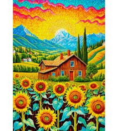 Puzzle Enjoy Der Sonnenblumenhaus 1000 Teile