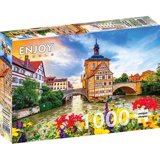 Puzzle Genießen Sie die Altstadt von Bamberg, Deutschland 1000 T