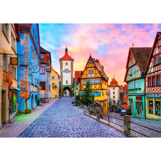 Puzzle Genießen Sie die Altstadt von Rothenburg, Deutschland, 10 Puzzle Genießen Sie die Altstadt von Rothenburg, Deutschland, 10