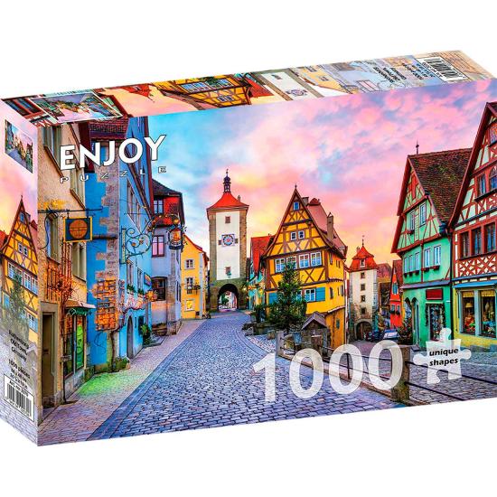 Puzzle Genießen Sie die Altstadt von Rothenburg, Deutschland, 10 Puzzle Genießen Sie die Altstadt von Rothenburg, Deutschland, 10