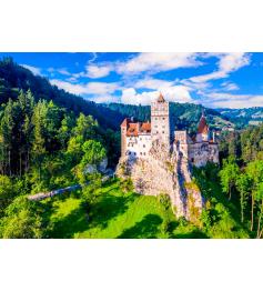 Puzzle Genießen Sie das Schloss Bran im Sommer, Rumänien 1000 Te