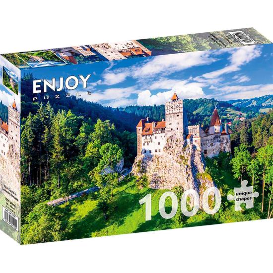 Puzzle Genießen Sie das Schloss Bran im Sommer, Rumänien 1000 Te