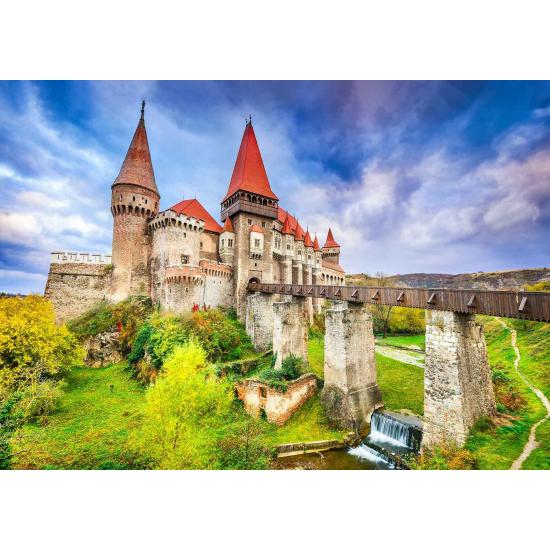 Puzzle Genießen Sie Corvin Castle in Hunedoara, Rumänien von 100
