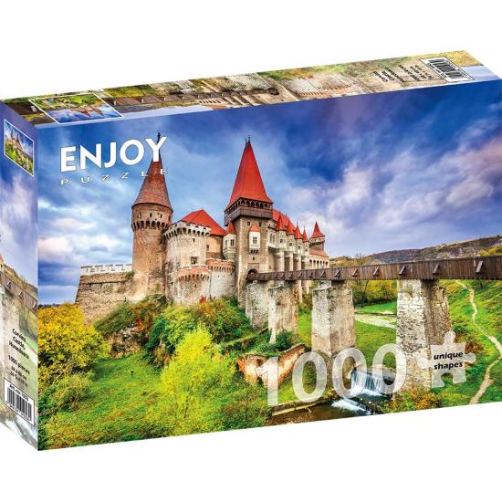 Puzzle Genießen Sie Corvin Castle in Hunedoara, Rumänien von 100
