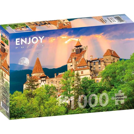 Puzzle Genießen Sie Draculas Schloss in Bran, Rumänien mit 1000