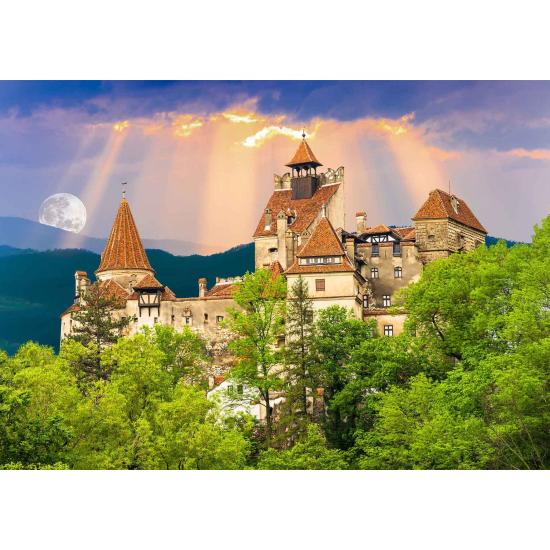 Puzzle Genießen Sie Draculas Schloss in Bran, Rumänien mit 1000