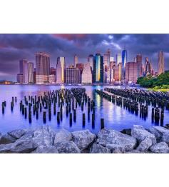Puzzle Genießen Sie den bewölkten Himmel über Manhattan, New Yor