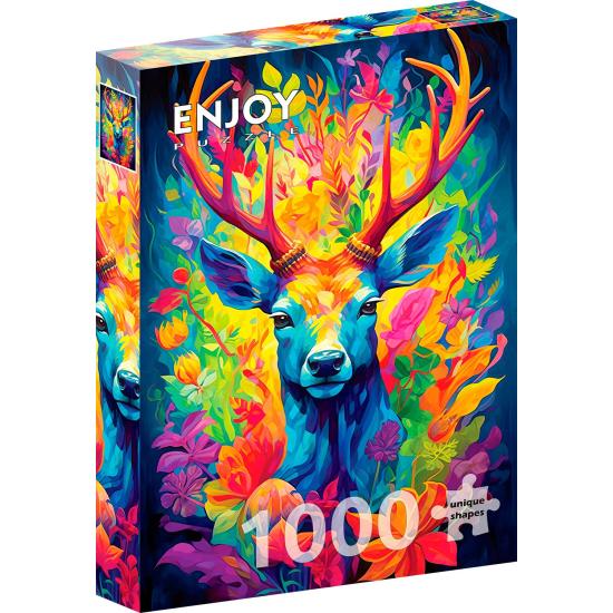 Puzzle Enjoy Gekrönter Hirsch 1000 Teile