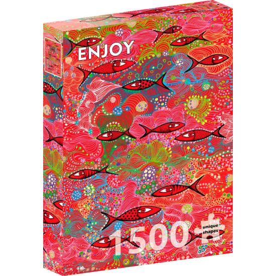Puzzle Enjoy Tiefrot 1500 Teile