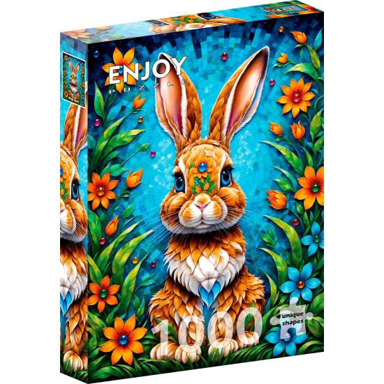 Puzzle Enjoy Gartenhasen 1000 Teile