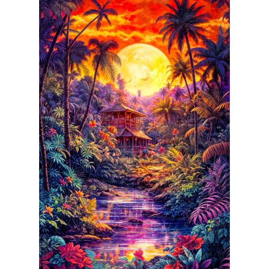 Puzzle Enjoy Dschungeldämmerung 1000 Teile