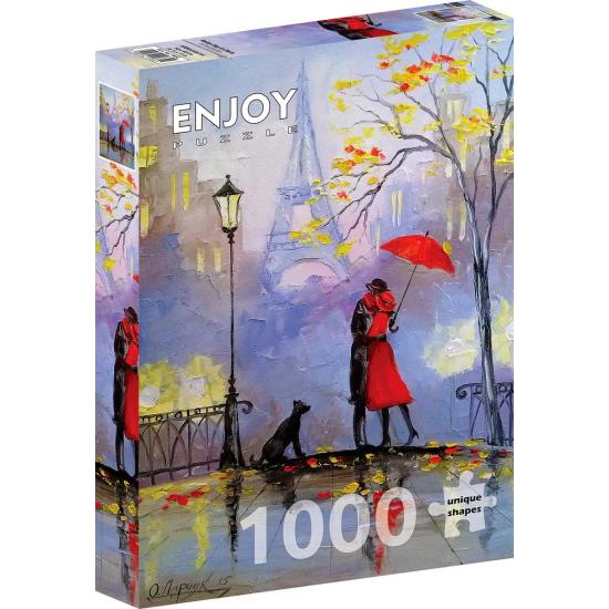 Puzzle Genießen Sie einen regnerischen Tag in Paris 1000 Teile