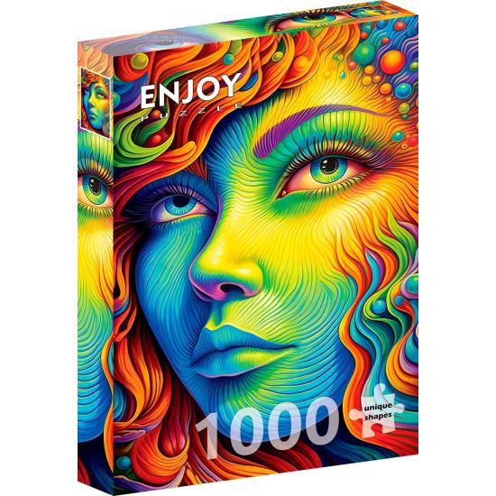 Puzzle Enjoy Lackierte Frau 1000 Teile