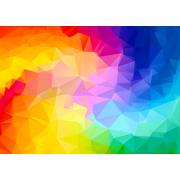 Genießen Sie ein polygonales Farbverlaufspuzzle mit 1000 Teilen