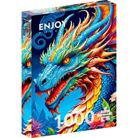 Puzzle Enjoy Blauer Drache 1000 Teile Puzzle Enjoy Blauer Drache 1000 Teile