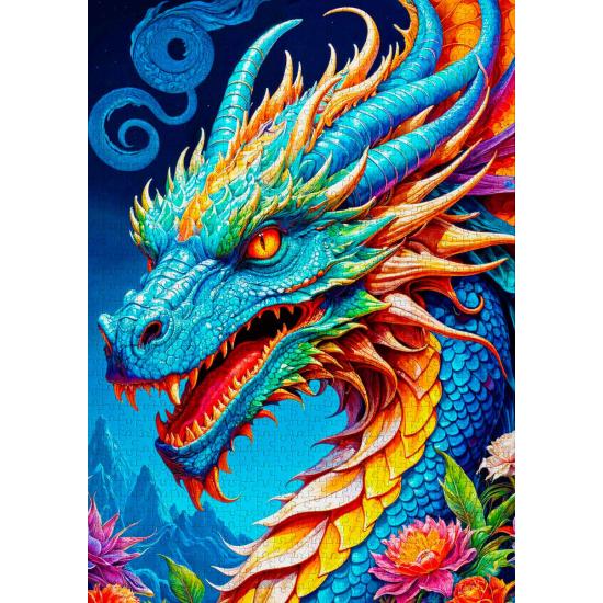 Puzzle Enjoy Blauer Drache 1000 Teile Puzzle Enjoy Blauer Drache 1000 Teile