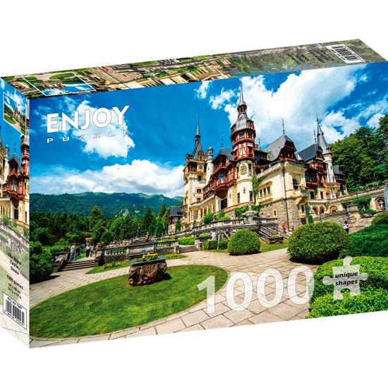 Genießen Sie das Königsschloss in Sinaia, Rumänien. Puzzle mit 1