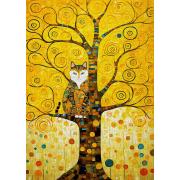 Puzzle Enjoy Klimts Katze Im Baum Des Lebens 1000 Teile