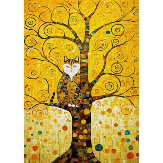 Puzzle Enjoy Klimts Katze Im Baum Des Lebens 1000 Teile