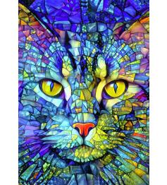 Puzzle Enjoy Fiona, Die Buntglas-Katze 1000 Teile