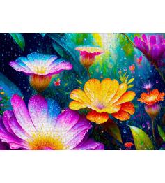 Puzzle Enjoy Blumen Im Regen 1000 Teile