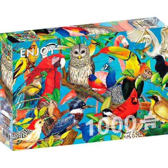 Genießen Sie das Feathered Frenzy-Puzzle mit 1000 Teilen