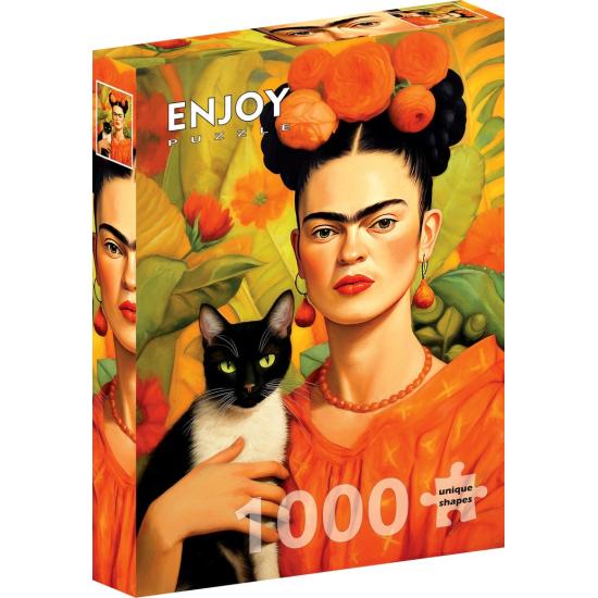 Puzzle Enjoy Frida Kahlo Und Ihre Katze 1000 Teile