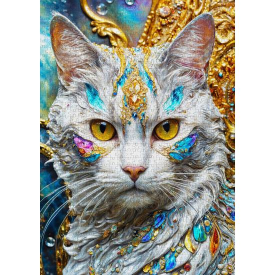 Puzzle Enjoy Juwelenbesetzte Katze 1000 Teile