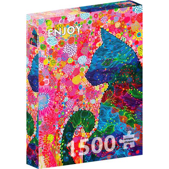 Puzzle Enjoy Wandernde Katze 1500 Teile