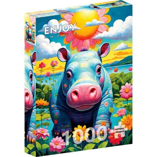 Puzzle Enjoy Sunny Nilpferd 1000 Teile