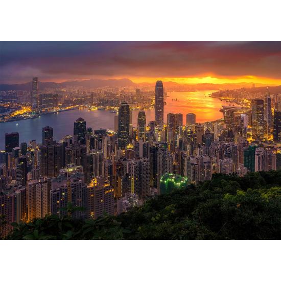 Puzzle „Genießen Sie Hongkong im Morgengrauen“ mit 1000 Teilen