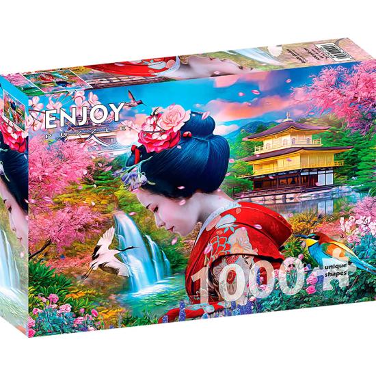 Puzzle Enjoy Geisha Garten 1000 Teile