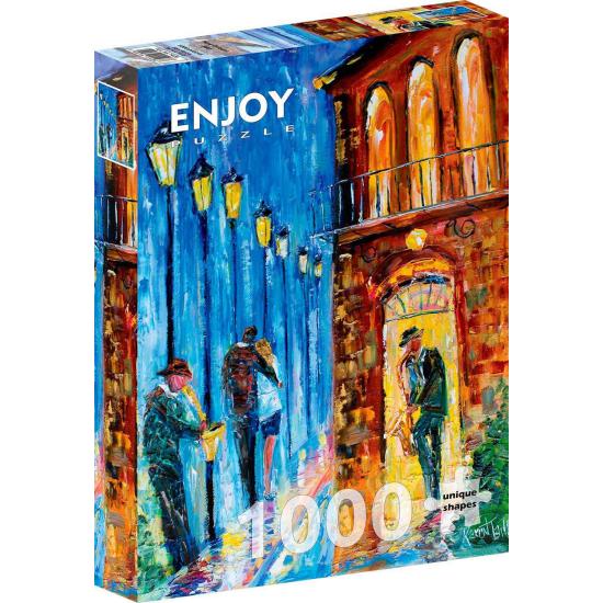 Genießen Sie das 1000-teilige Puzzle „Jazz of New Orleans“.